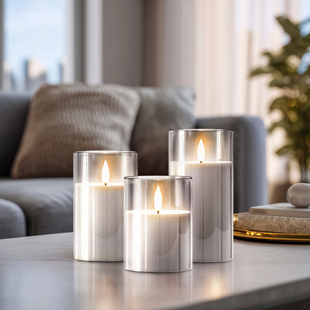 EMBER Flameless Candles (Set of 3)