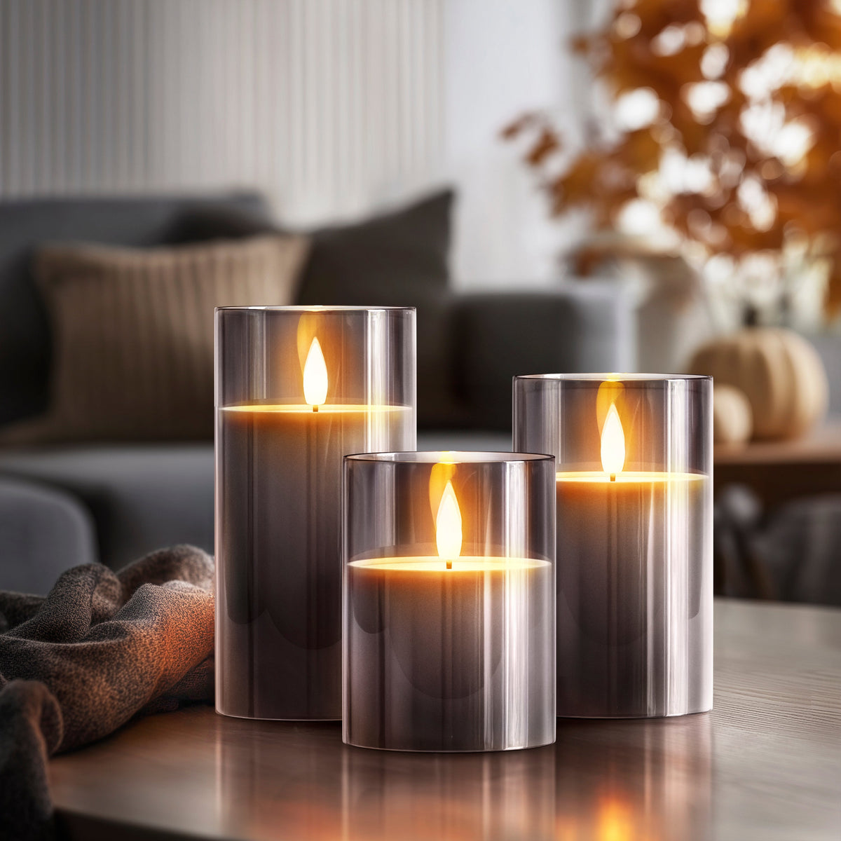 EMBER Flameless Candles (Set of 3)