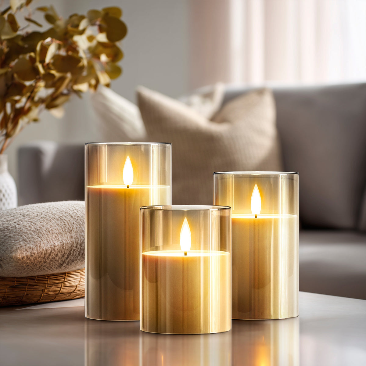 EMBER Flameless Candles (Set of 3)