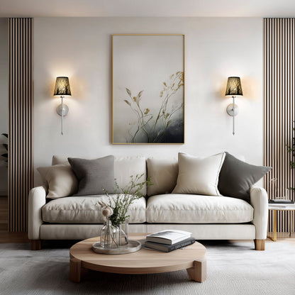 GLEAM Metallic Wall Sconces (Set of 2)