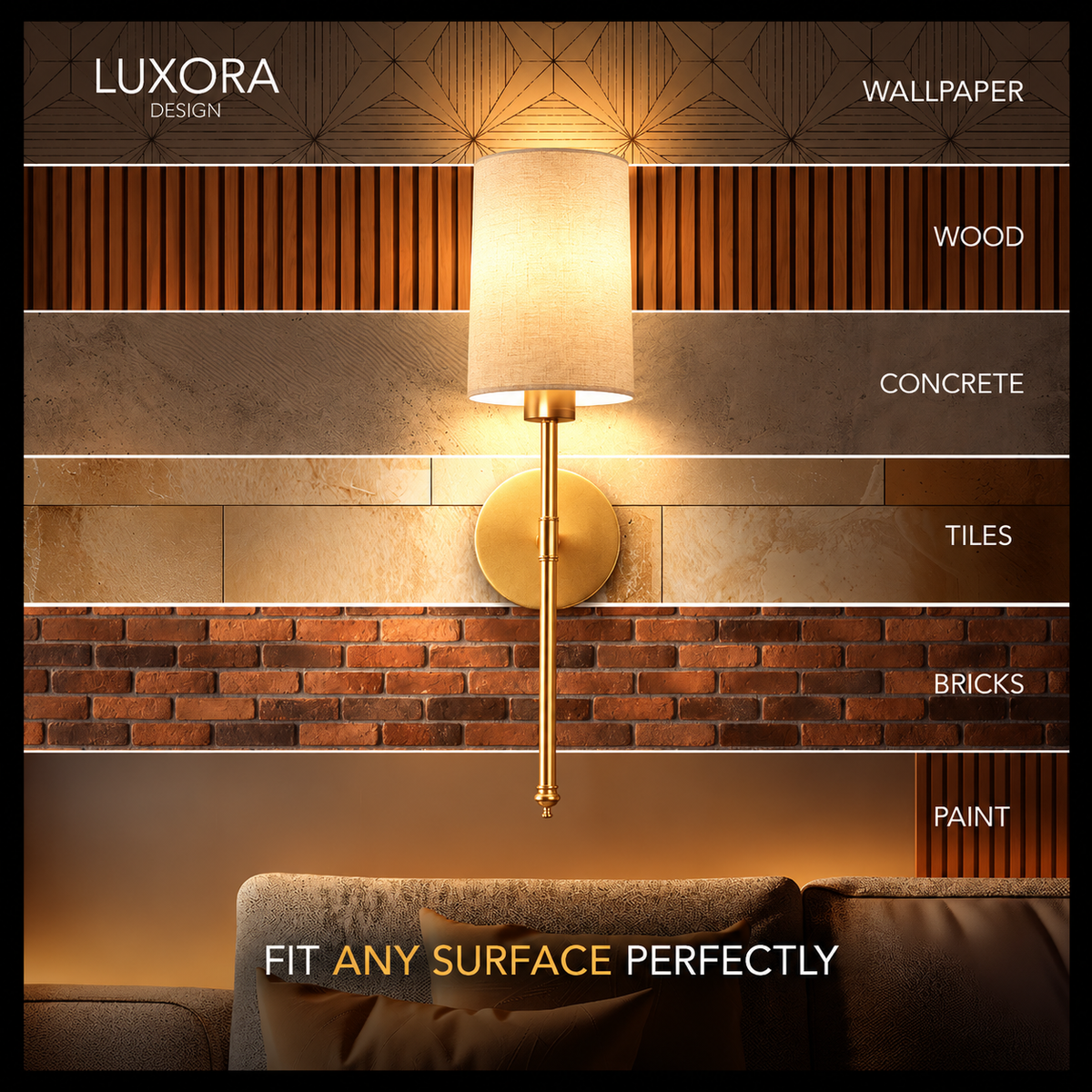 COLUMN Cylindrical Wall Sconces (Set of 2)