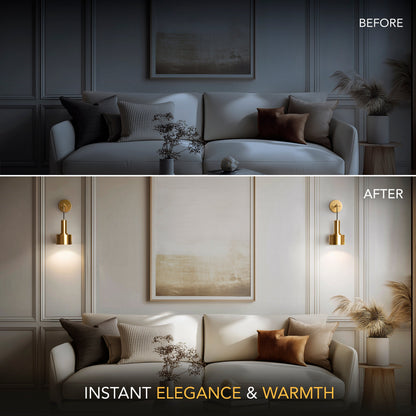 DROPLET Wall Sconces (Set of 2 + 2 Bulbs Free)