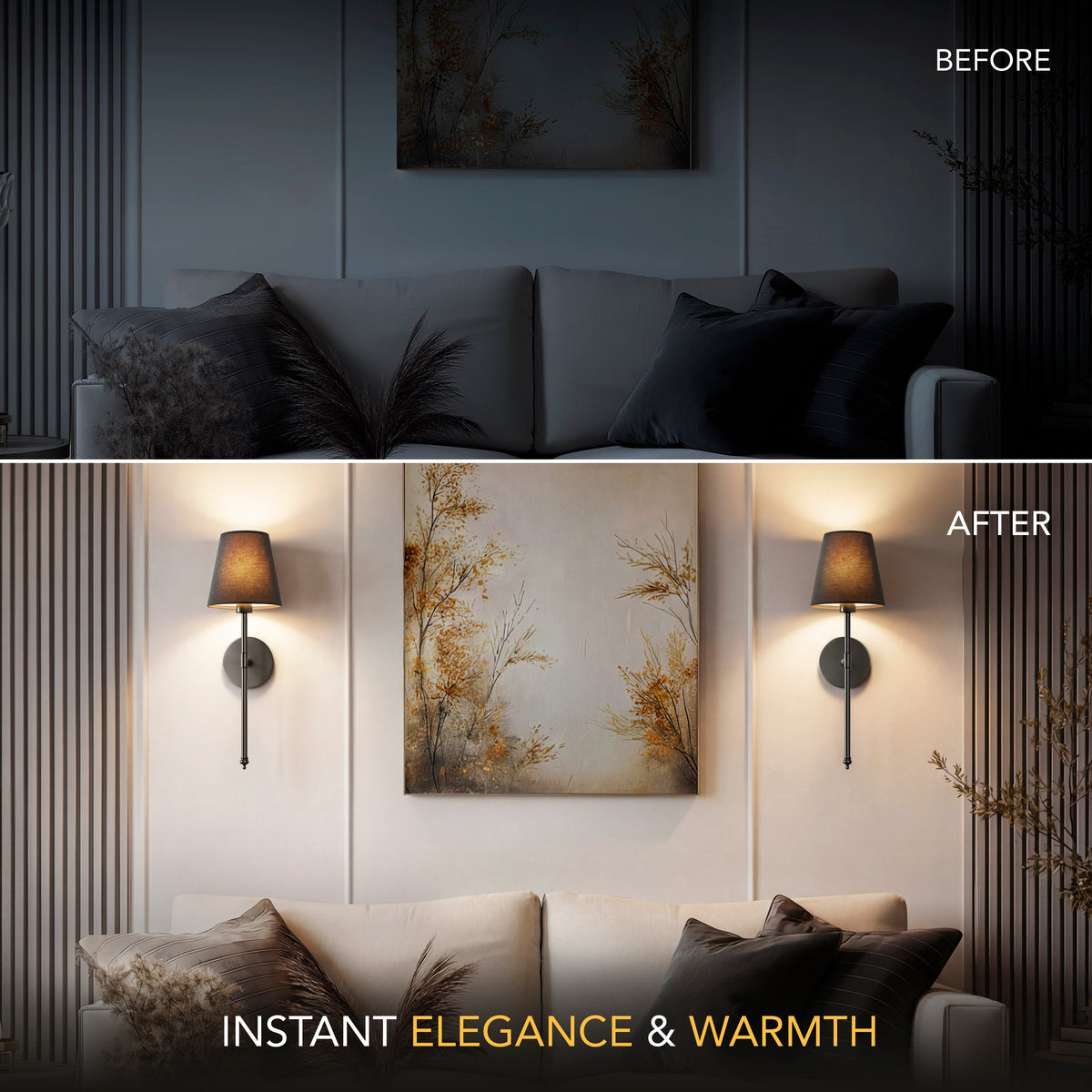 NOIR Dark Wall Sconces (Set of 2)