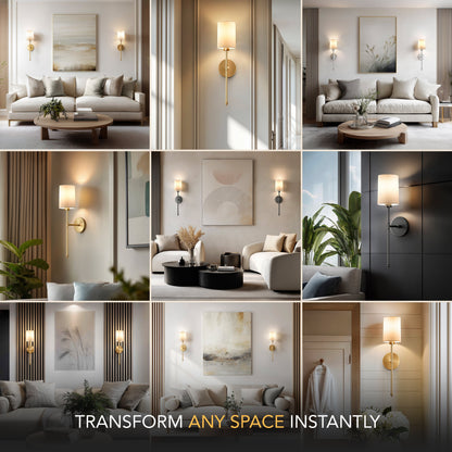 COLUMN Cylindrical Wall Sconces (Set of 2)