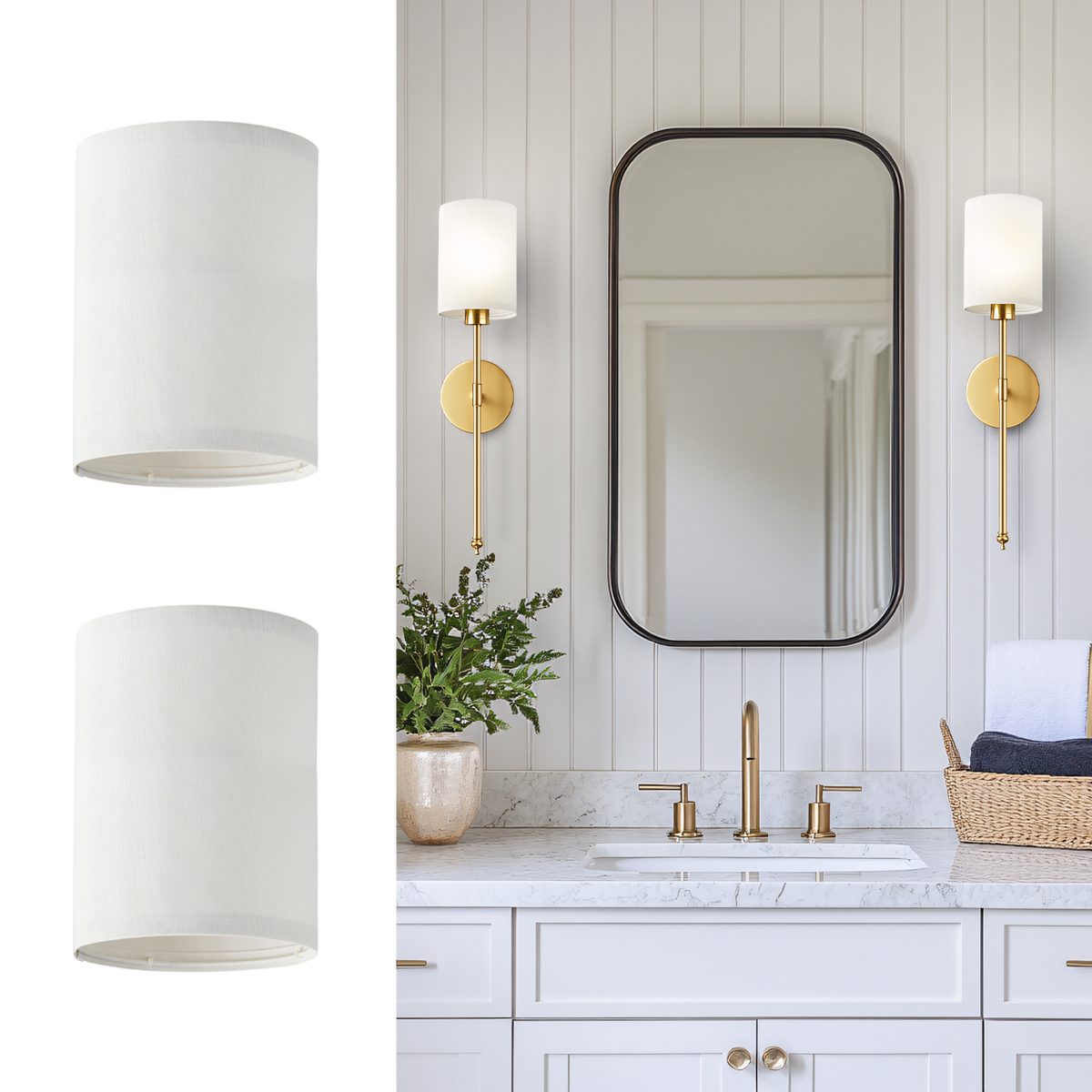 Cylinder Lamp Shades (Set of 2)