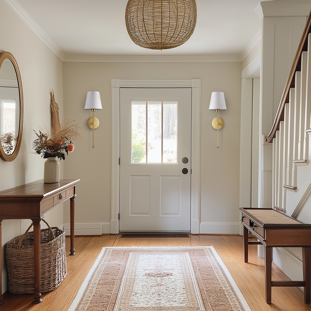 AURA Wall Sconces Bundle (Set of 2 + 2 Bulbs Included)