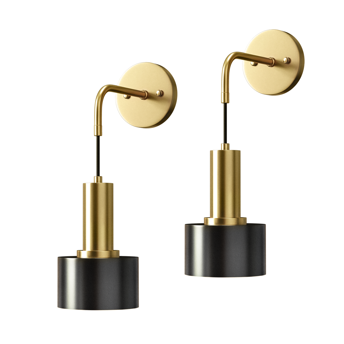 DROPLET Wall Sconces (Set of 2 + 2 Bulbs Free)