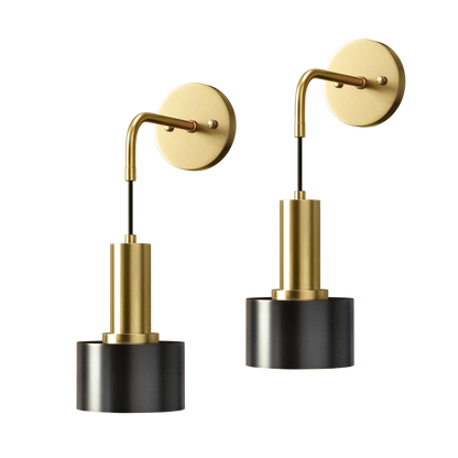 DROPLET Wall Sconces (Set of 2 + 2 Bulbs Free)