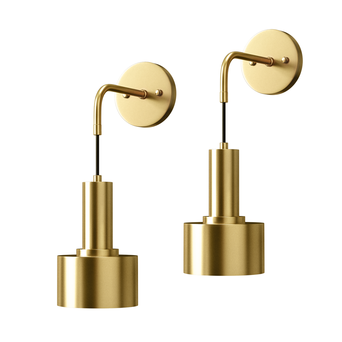 DROPLET Wall Sconces (Set of 2 + 2 Bulbs Free)