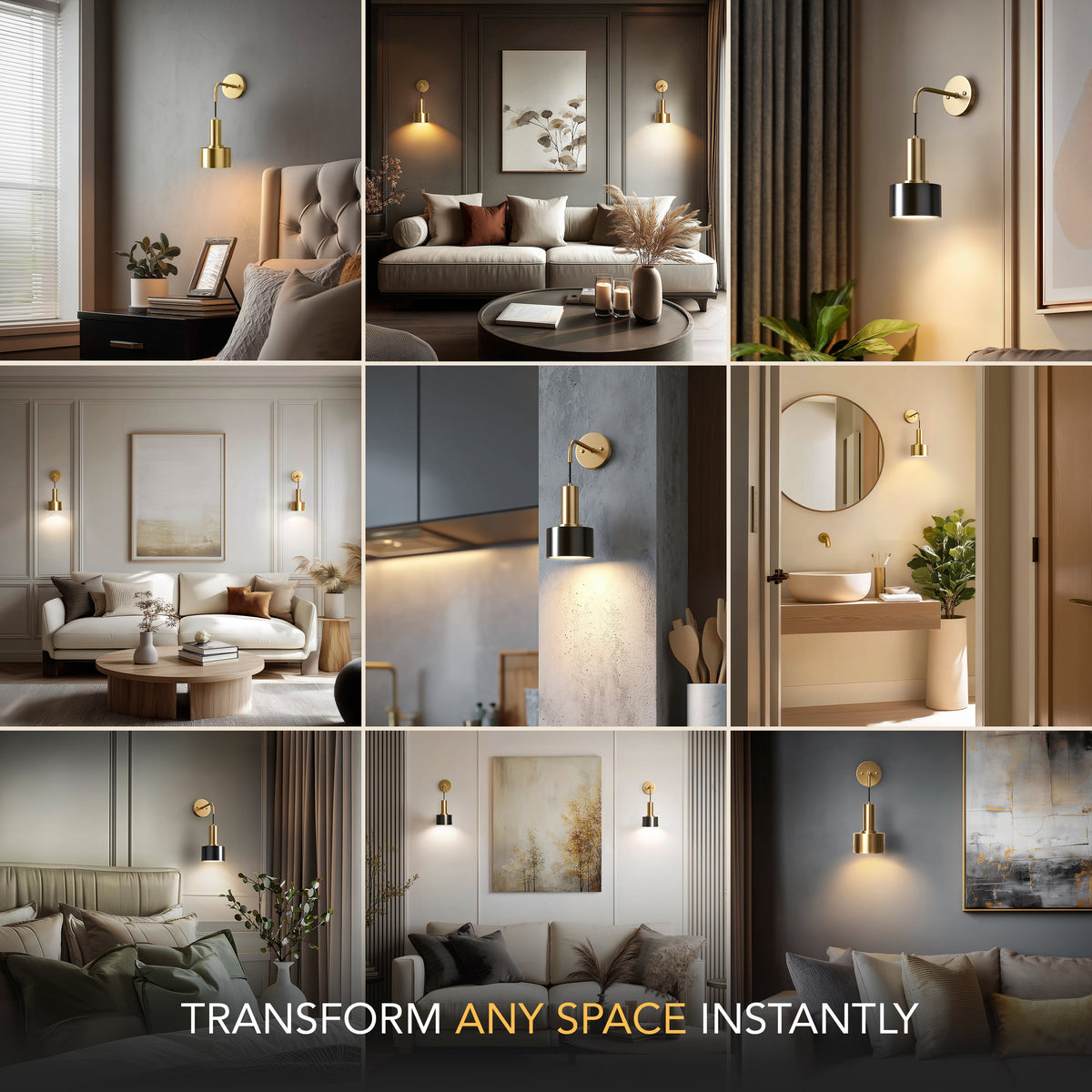 DROPLET Wall Sconces (Set of 2 + 2 Bulbs Free)