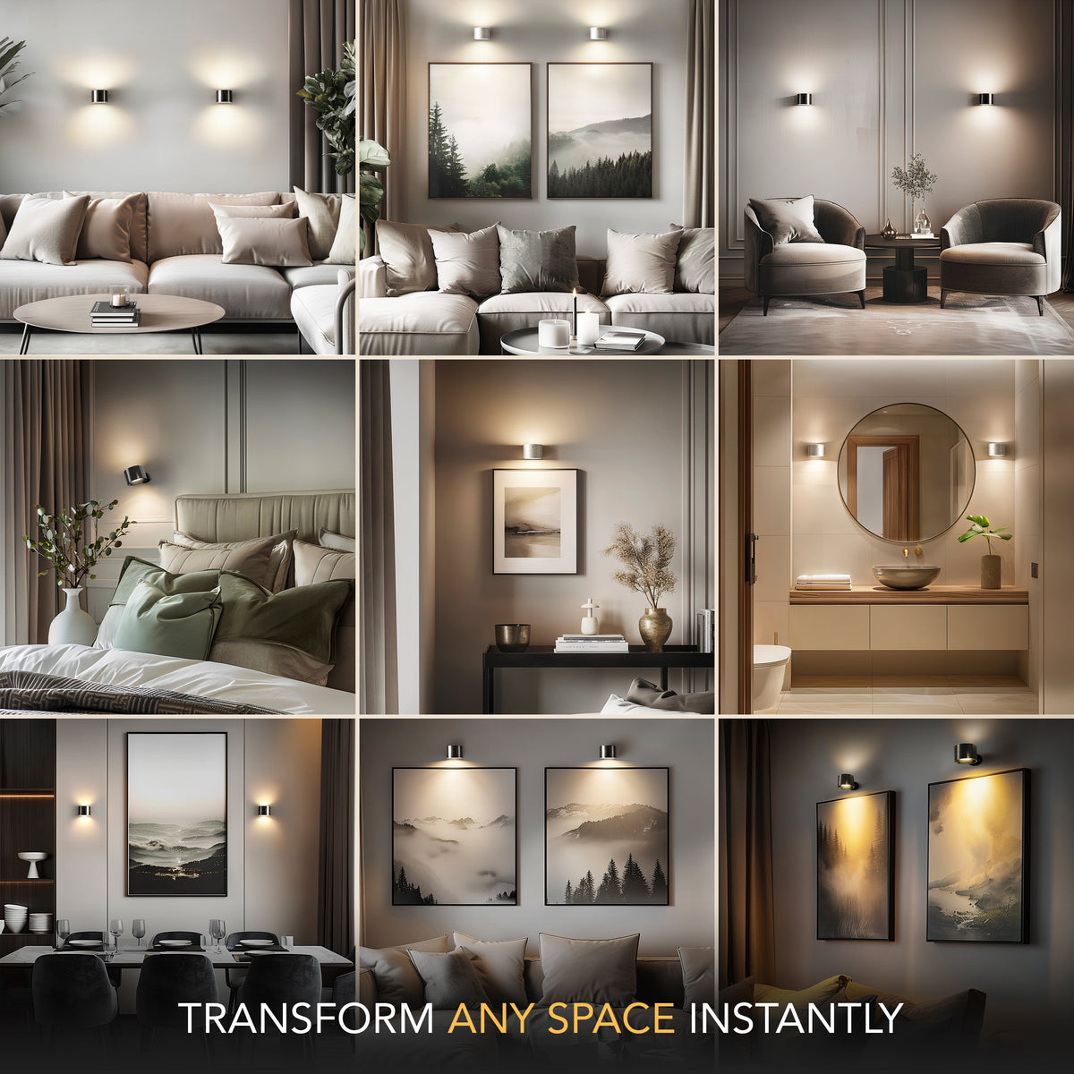 BEAM Wireless LED Wall Lights