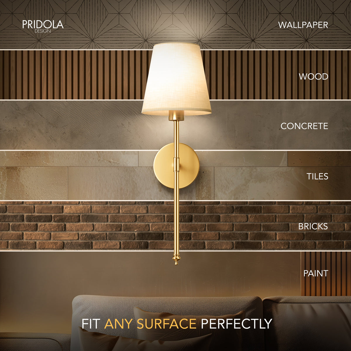 AURA Wireless Wall Sconces (Set of 2)