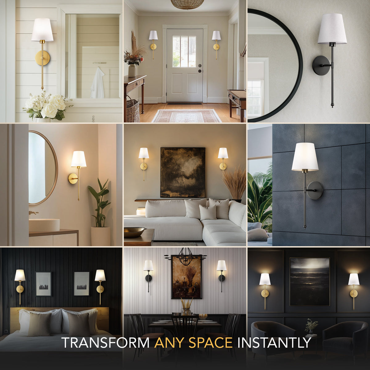 AURA Wireless Wall Sconces (Set of 2)
