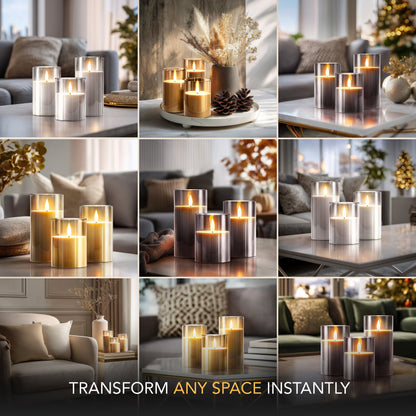 EMBER Flameless Candles (Set of 3)