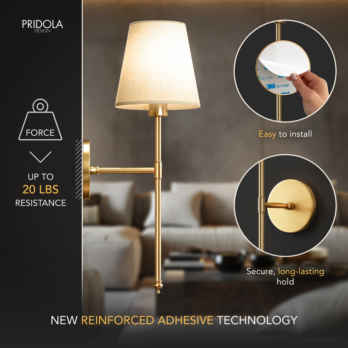 AURA Wireless Wall Sconces (Set of 2)