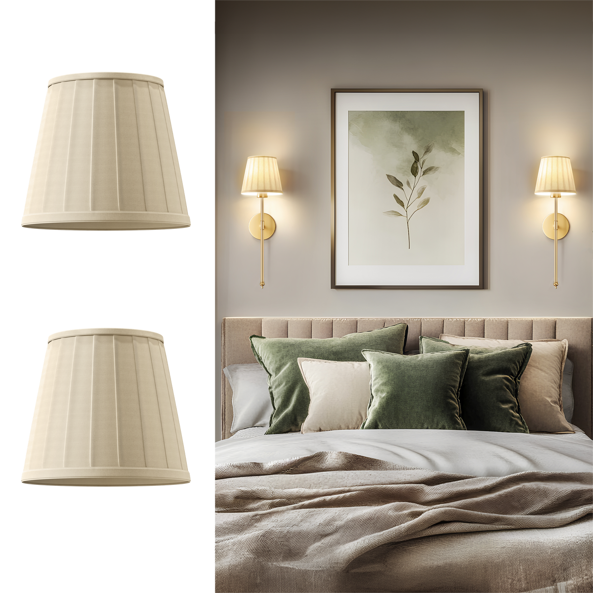 Pleated Lamp Shades (Set of 2)