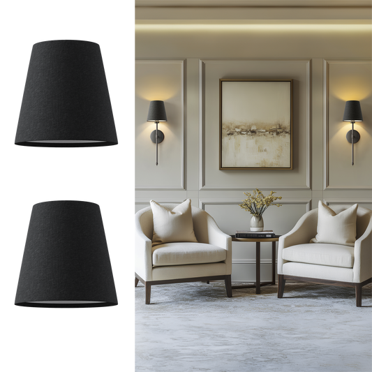 Black Lamp Shades (Set of 2)