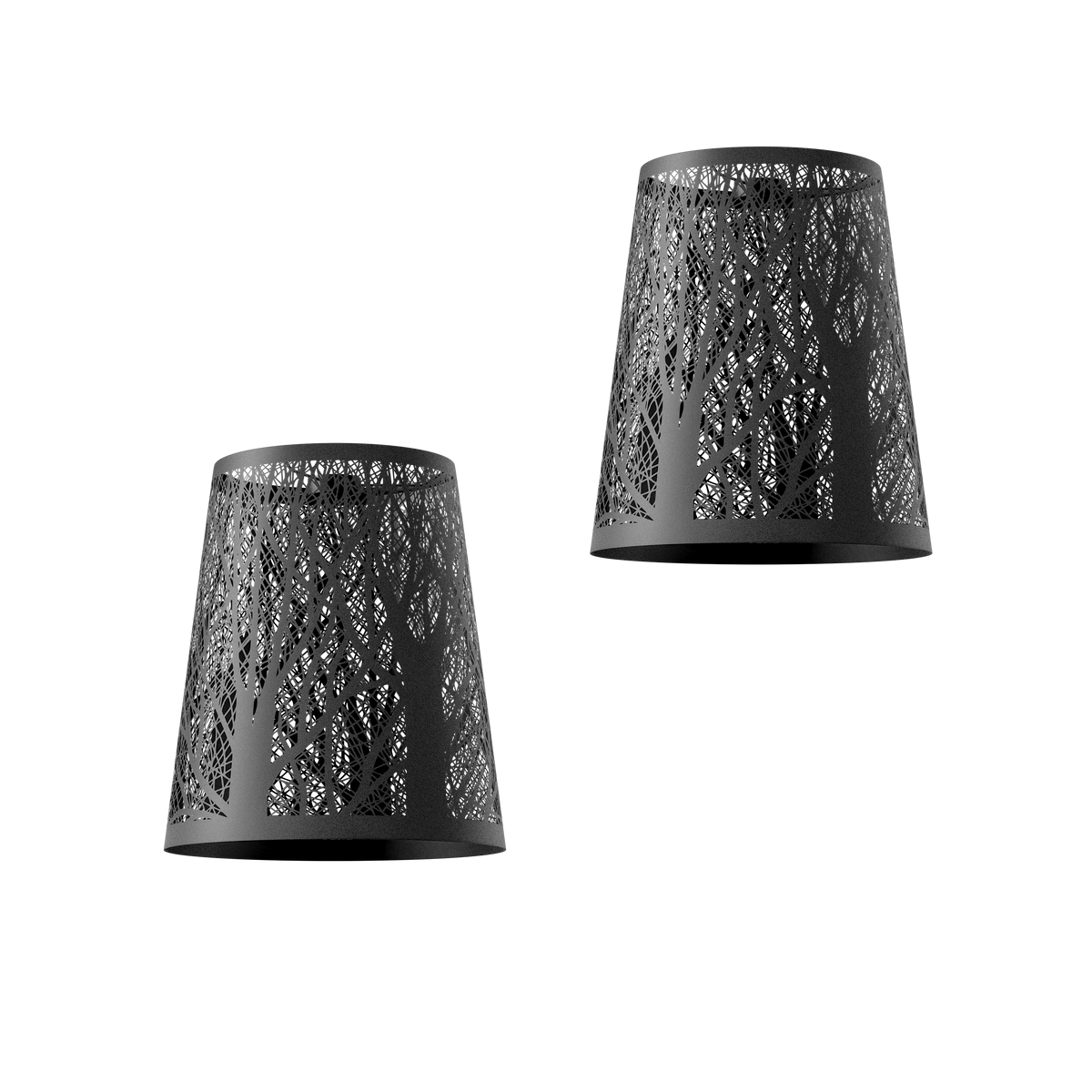Metallic Tree Lamp Shades (Set of 2)
