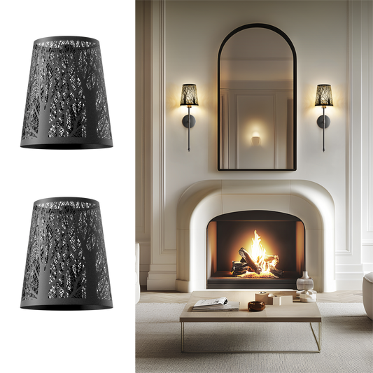 Metallic Tree Lamp Shades (Set of 2)