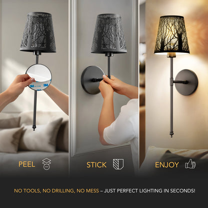 GLEAM Metallic Wall Sconces (Set of 2)