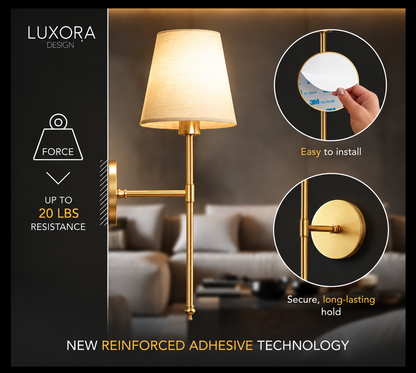 AURA Wall Sconces Bundle (Set of 2 + 2 Bulbs Included)