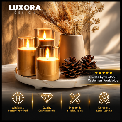 EMBER Flameless Candles (Set of 3)