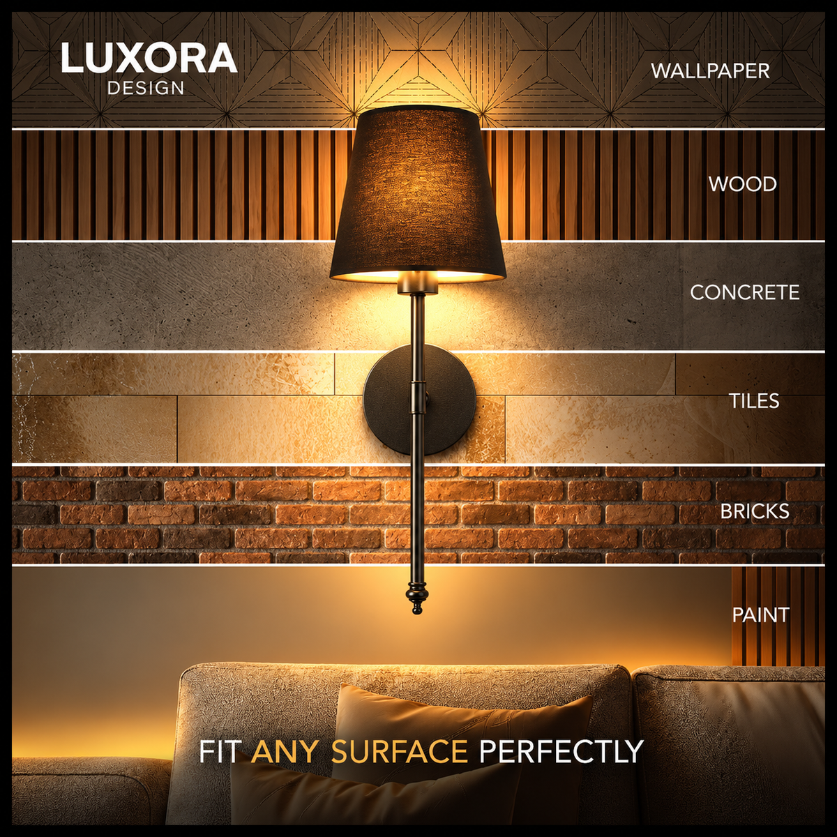 NOIR Dark Wall Sconces (Set of 2)