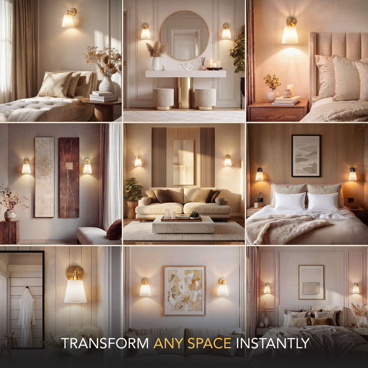 IVORY Natural Wall Sconce